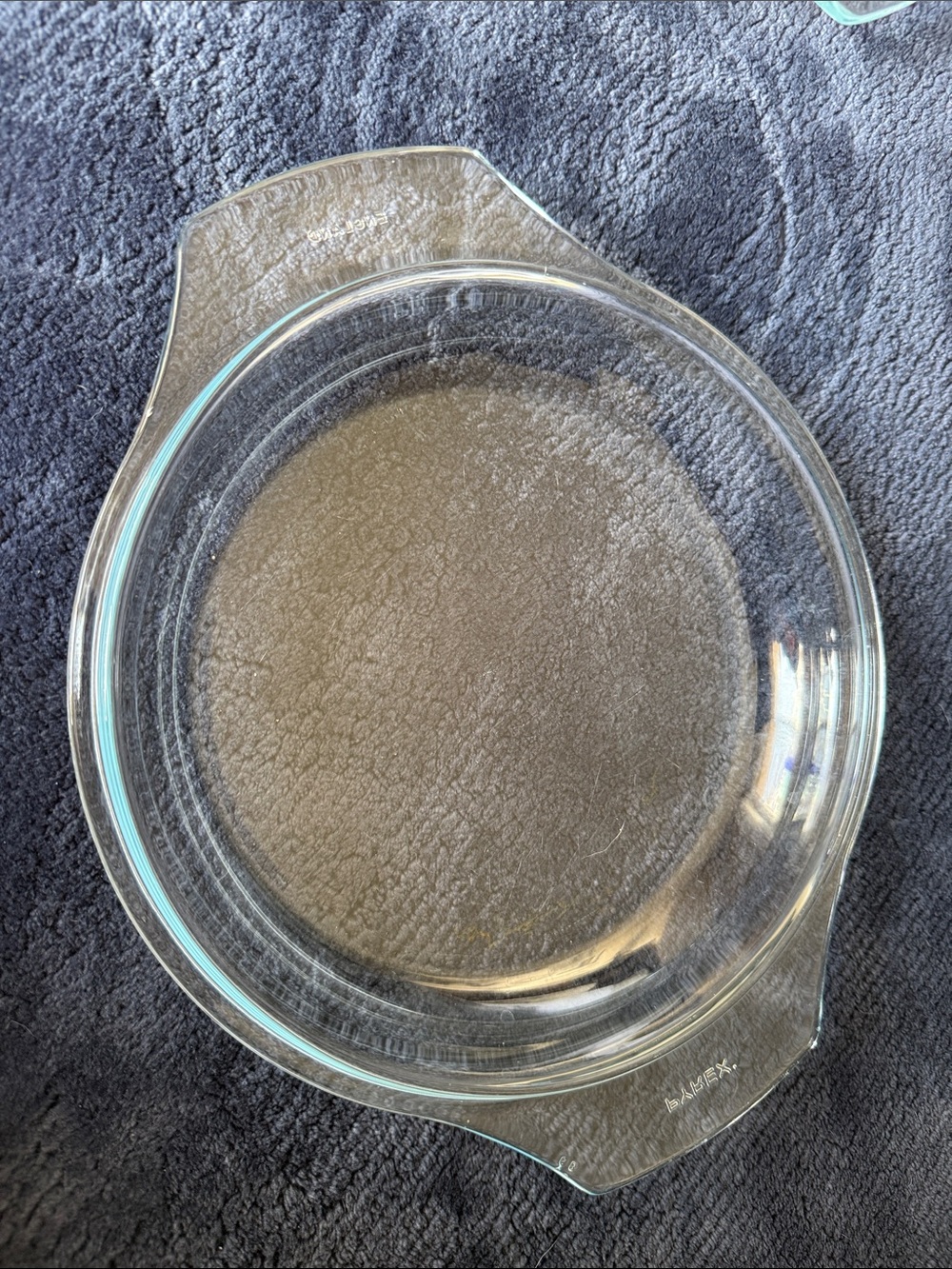 Vintage Pyrex England 6b Clear Glass Baking Dish lid with Handles
